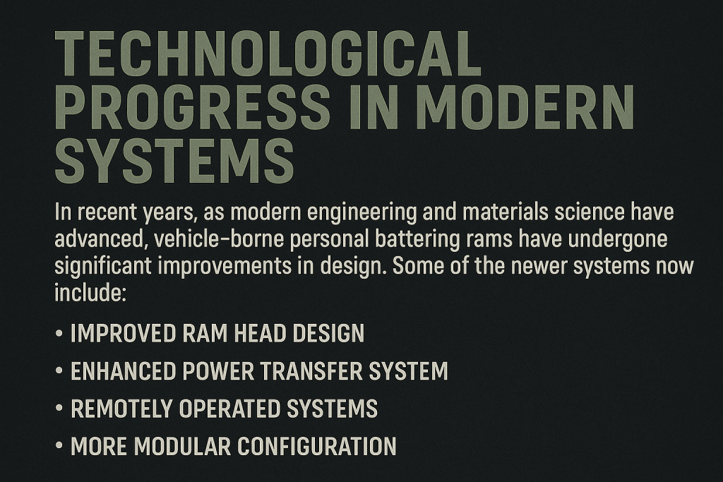 Technological Progress in the Modern Systems